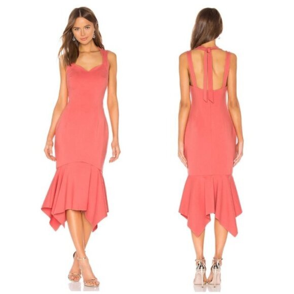 ELLIATT Glasshouse Dress in Pink Crepe Size Small - Picture 1 of 11